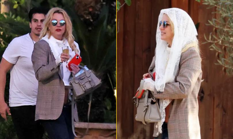 Бритни Спирс с бокалом шампанского в руках Бритни Спирс с бокалом шампанского в руках