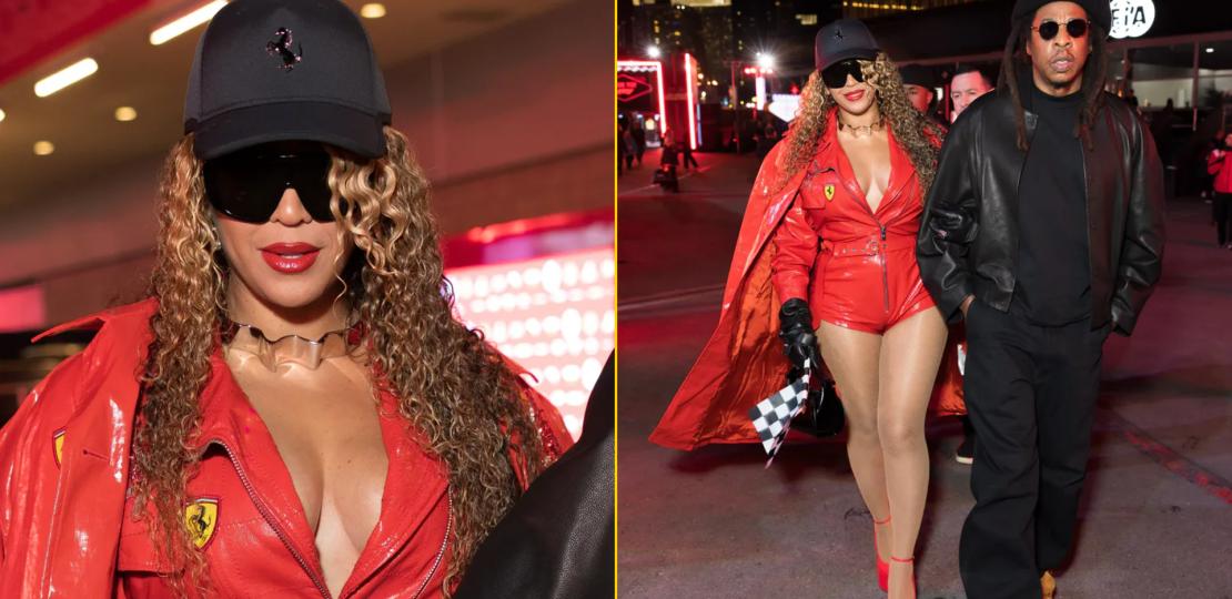 Бейонсе в откровенном наряде на Гран-при Формулы-1 в Лас-Вегасе