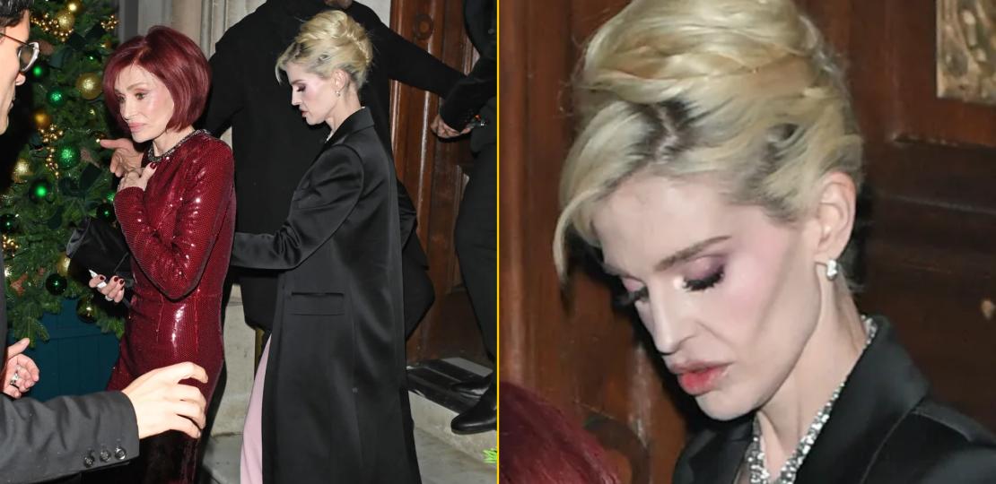 Похудевшие Шэрон и Келли Осборн выходят из ресторана