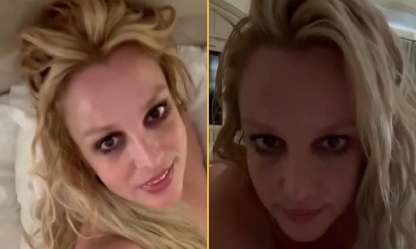 Раскрепощённая Бритни Спирс ведёт трансляцию для поклонников из... КРОВАТИ