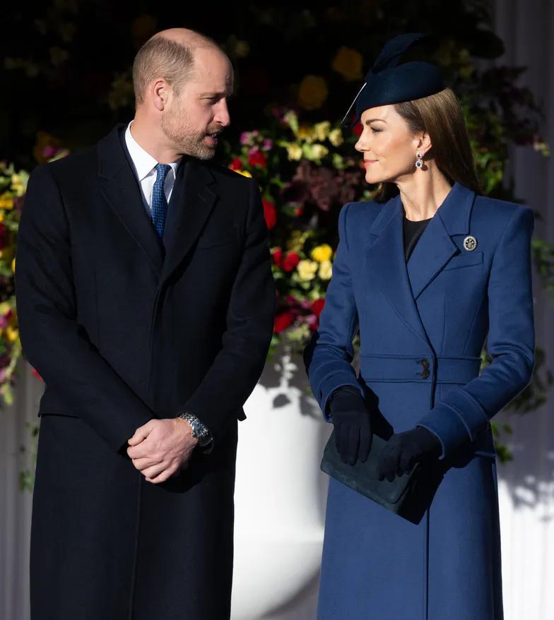 Герцогиня Кейт и принц Уильям приветствуют президента Германии