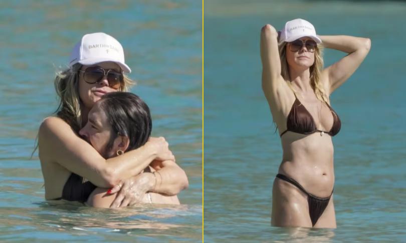 Хайди Клум сняла верхнюю часть бикини, чтобы понежиться с мужем Томом Каулитцем во время отдыха на Сен-Бартелеми Хайди Клум сняла верхнюю часть бикини, чтобы понежиться с мужем Томом Каулитцем во время отдыха на Сен-Бартелеми