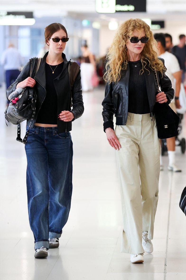 Николь Кидман с дочерью в аэропорту Сиднея