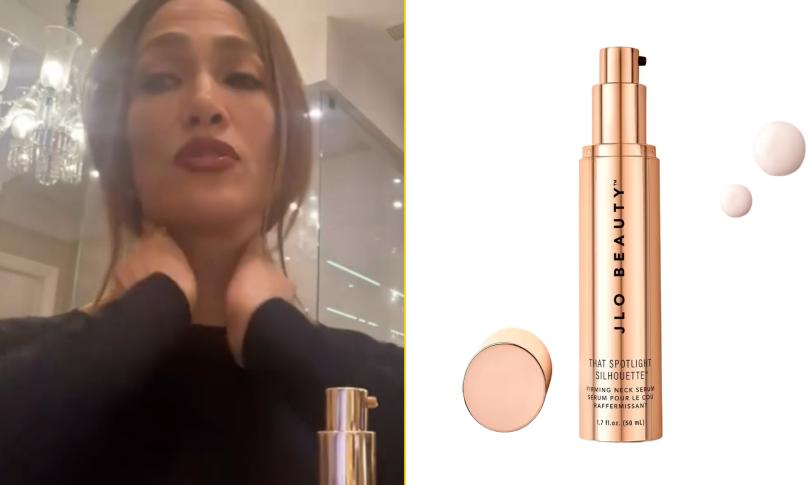 Дженнифер Лопес объявила о новой сыворотки для укрепления кожи шеи