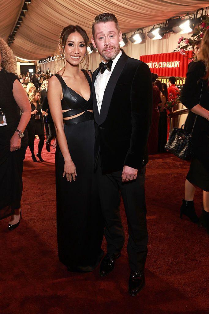 Маколей Калкин и Бренда Сонг на церемонии вручения премии «Золотой глобус».