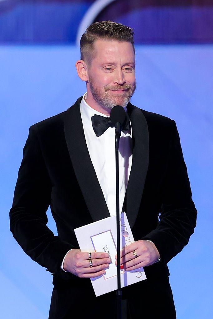 Маколей Калкин на церемонии вручения премии «Золотой глобус».