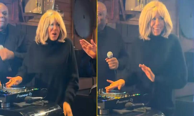 Брижит Макрон без ума от диджеинга.