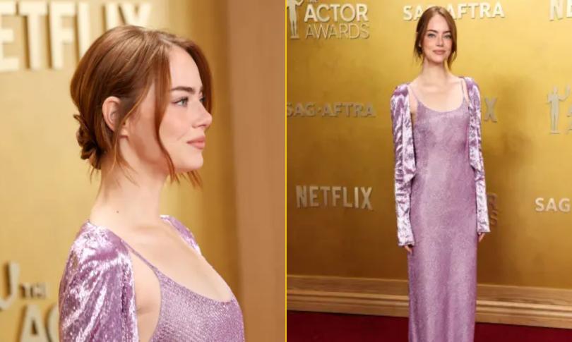 Эмма Стоун вывела кардиган на красную дорожку SAG Awards 2026