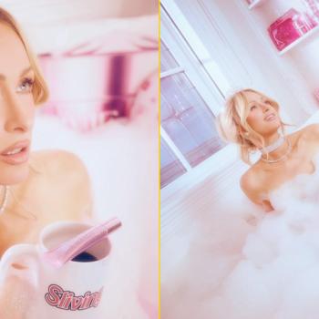 Пэрис Хилтон снялась в ванне ради рекламы своей косметики Parivie Beauty