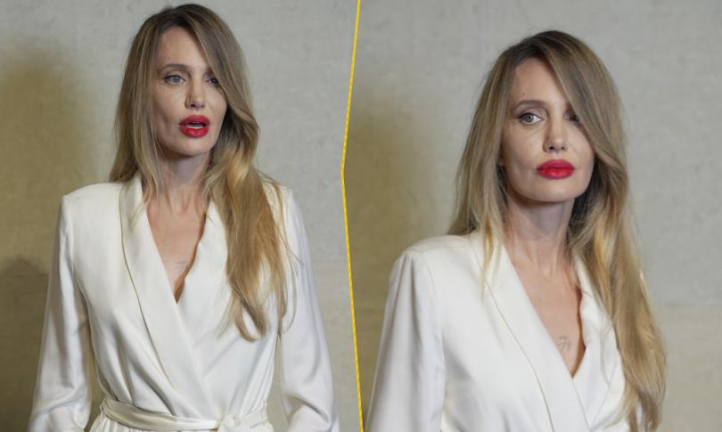 Анджелина Джоли появилась на вечере Tom Ford в Шанхае в белом шелковом халате