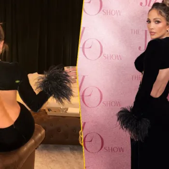 Дженнифер Лопес выбрала лаконичное черное платье с открытой спиной на The JLo Show Дженнифер Лопес выбрала лаконичное черное платье с открытой спиной на The JLo Show