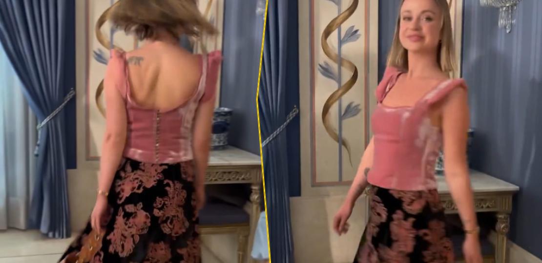 Леди Амелия Виндзор показала редкую татуировку тигра на спине