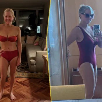 Эми Шумер показала селфи в красном купальнике и с юмором открыла летний сезон