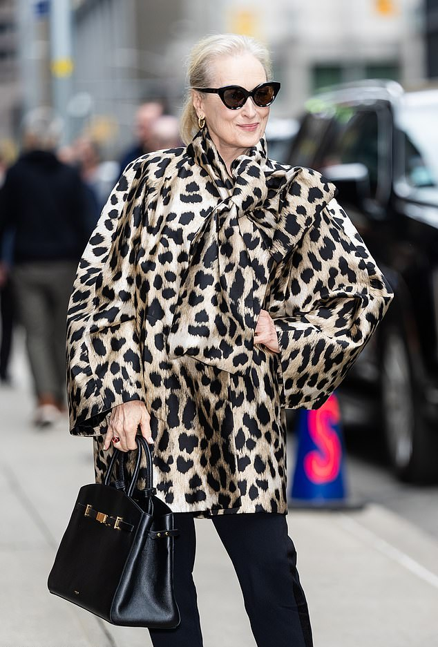 Мерил Стрип повторила культовый образ из «Дьявол носит Prada» на шоу Стивена Кольбера