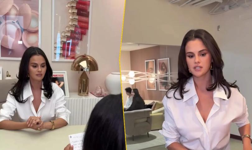 Белая рубашка Селены Гомес показала, как один акцент меняет весь образ Белая рубашка Селены Гомес показала, как один акцент меняет весь образ