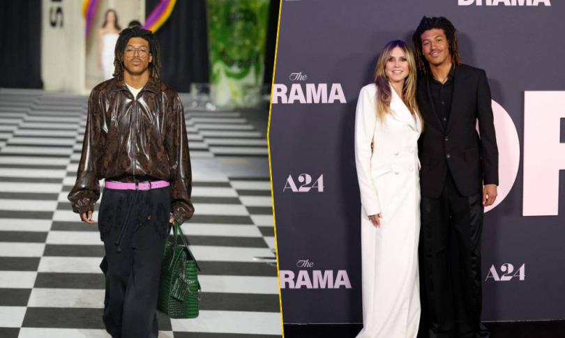 Сын Хайди Клум Генри Сэмюэль ярко появился с мамой на красной дорожке в Нью-Йорке