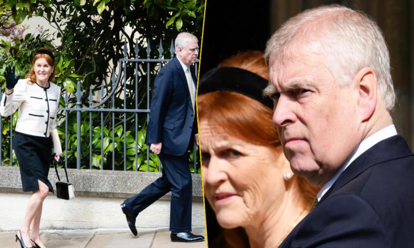 Сара Фергюсон и бывший принц Эндрю посетили пасхальную церковную службу 20 апреля 2025 года