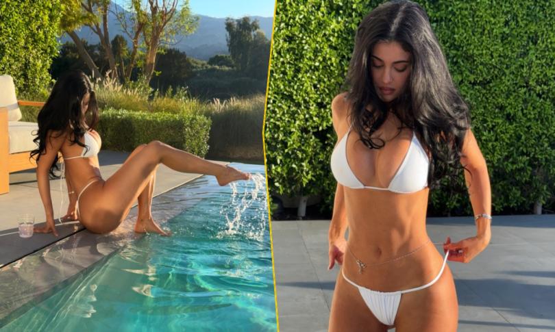 Кайли Дженнер поделилась новыми снимками у бассейна в Палм-Спрингс