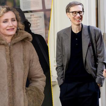 Кэмерон Диаз снимается в новой романтической комедии со Стивеном Мерчантом в Нью-Йорке