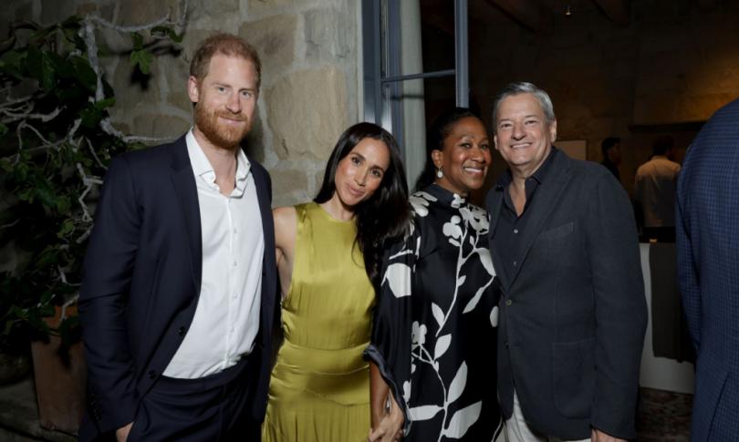 Гарри и Меган появились на вечеринке Netflix в Монтесито — без намека на конфликт