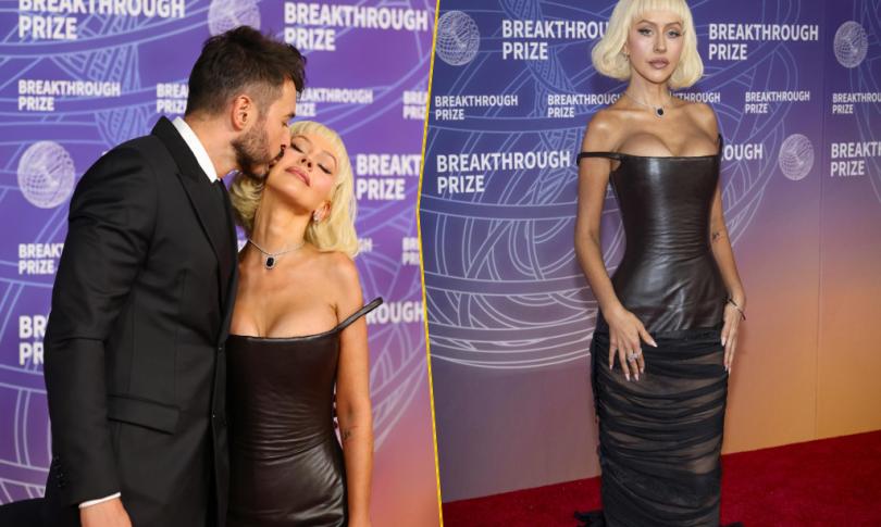 Кристина Агилера появилась на Breakthrough Prize в новом образе и с женихом