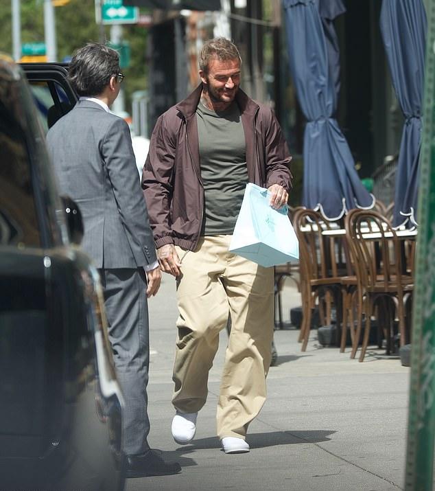 Дэвид Бекхэм провёл день с дочерью Харпер в Нью-Йорке