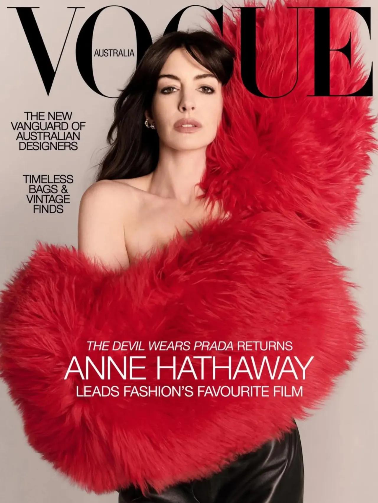 Энн Хэтэуэй стала героиней майского номера Vogue Australia 2026 года