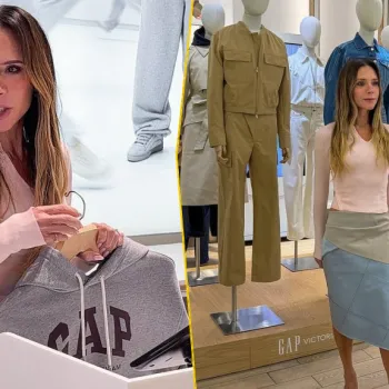 Виктория Бекхэм представила коллаборацию с Gap в Нью-Йорке