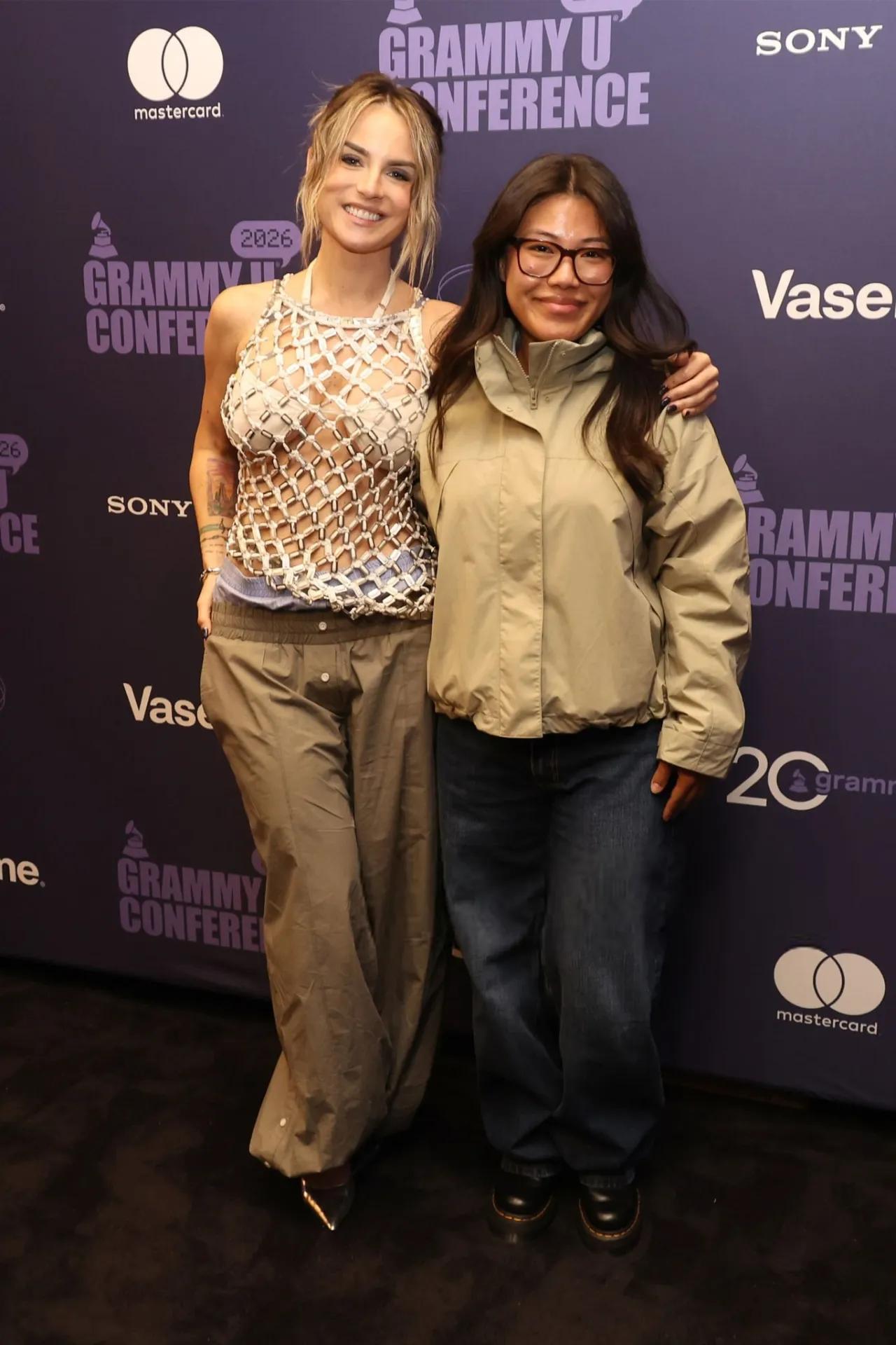 ДжоДжо Левеск на конференции GRAMMY U в Нью-Йорке, апрель 2026 г.