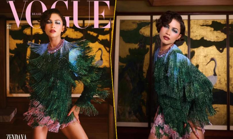Зендая для Vogue Brasil:бахрома Louis Vuitton как главный эффект образа