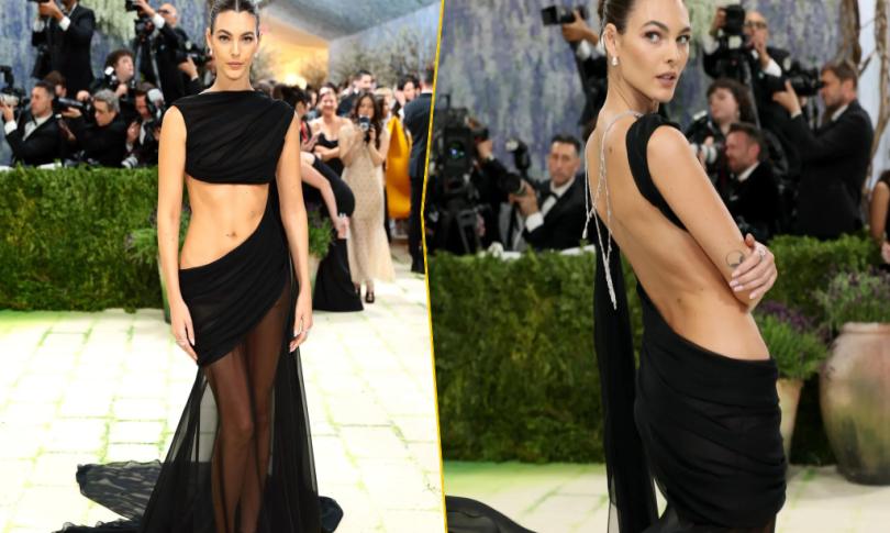 Виттория Черетти на Met Gala 2026:драма черного шифона Виттория Черетти на Met Gala 2026:драма черного шифона