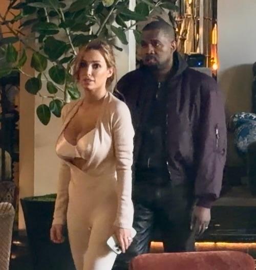 Бьянка Цензори и Канье Уэст появились в Chateau Marmont