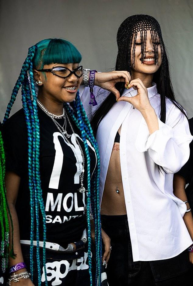 В пятницу Норт и Сантана выступили на фестивале Summer Smash, организованном Lyrical Lemonade в Бриджвью, штат Иллинойс В пятницу Норт и Сантана выступили на фестивале Summer Smash, организованном Lyrical Lemonade в Бриджвью, штат Иллинойс